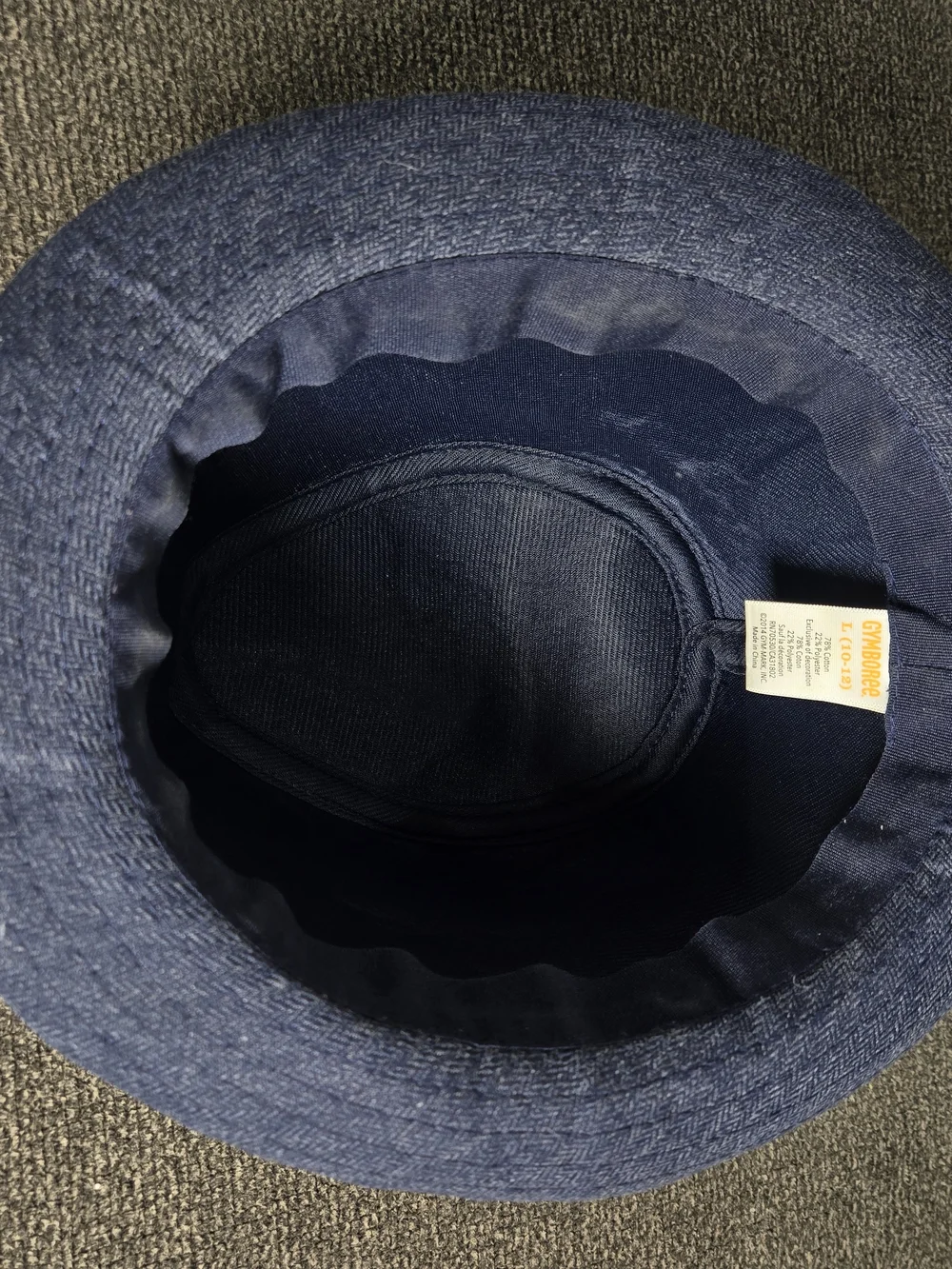 Boys Gymboree navy cotton blend bucket hat Fedora Hat